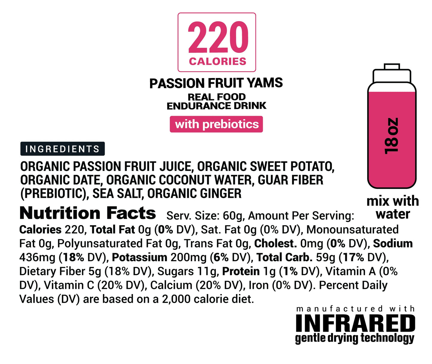 PASSIONFRUIT DATE - Energy and Hydration Endurance Drink Mix
