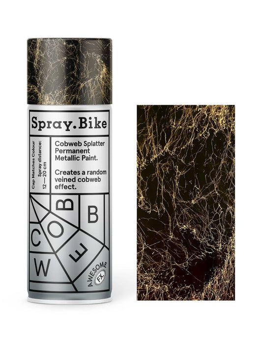 Spray.Bike - 400ml Cobweb Splatter Gold