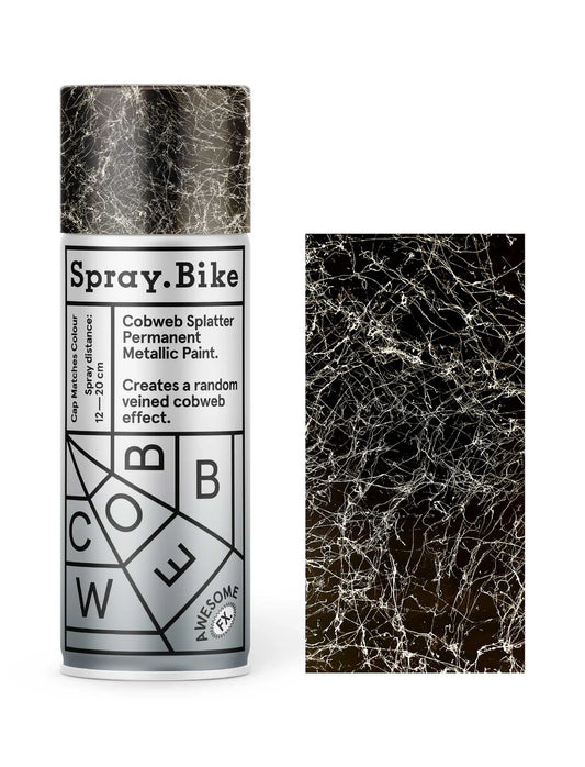 Spray.Bike - 400ml Cobweb Splatter Silver